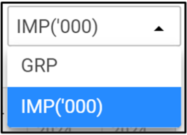 Metric Dropdown